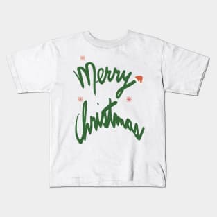 Merry Christmas Santa Hat Kids T-Shirt